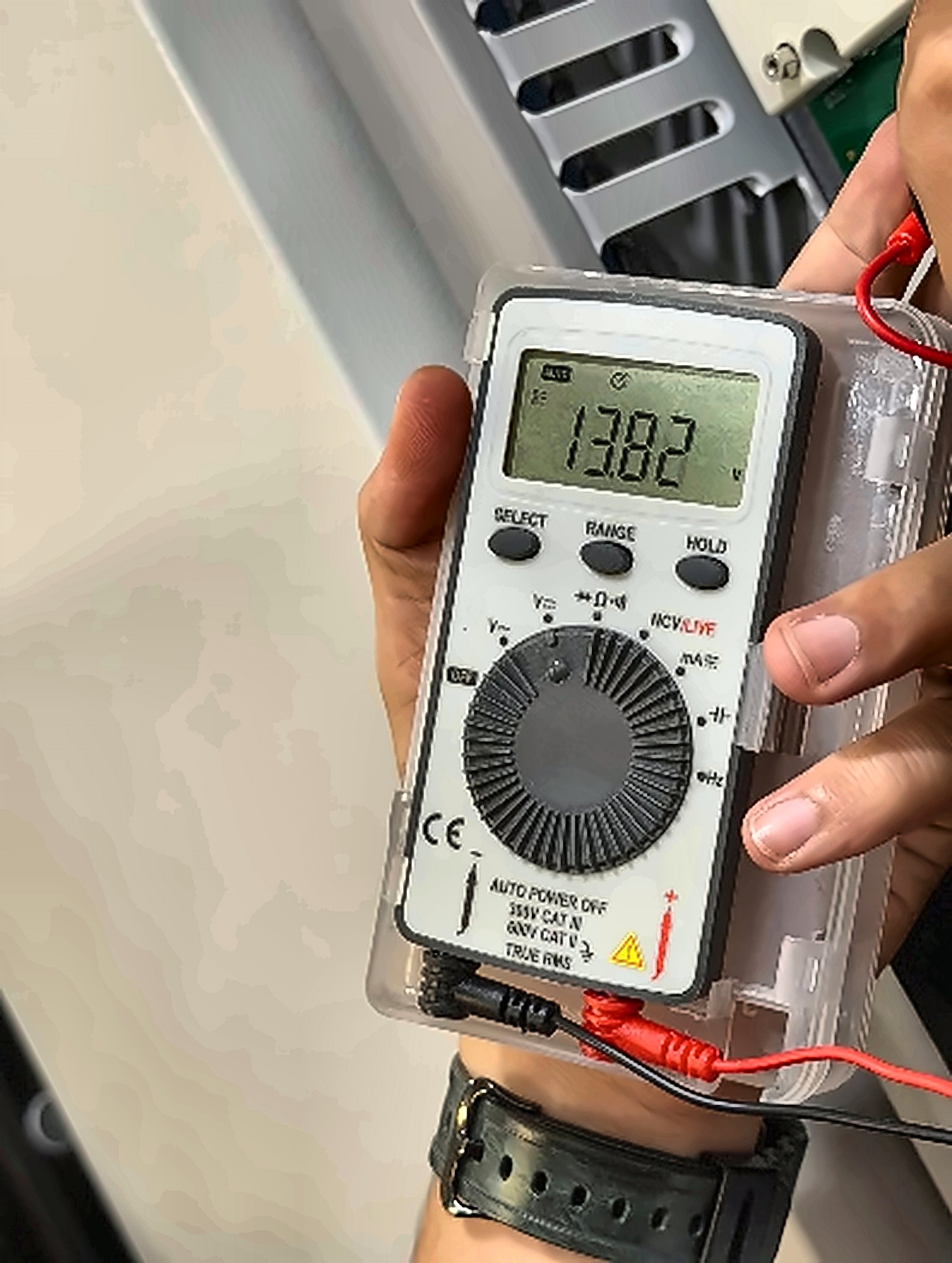 Backup battery voltage check