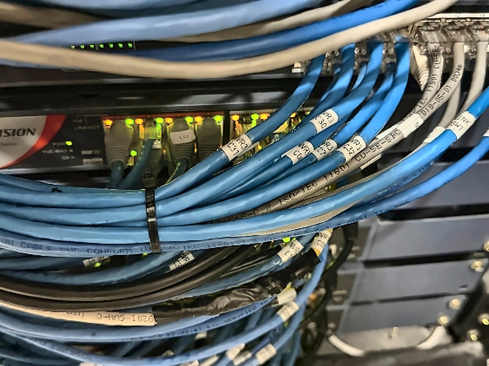 Tagged Cat-6 cabling